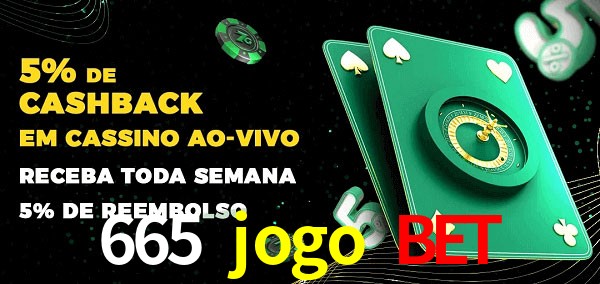 Promoções do cassino ao Vivo 665 jogo bet